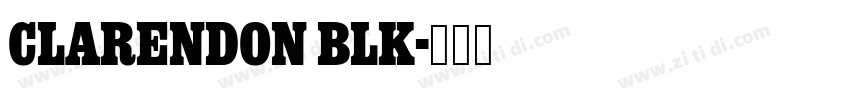 Clarendon Blk字体转换